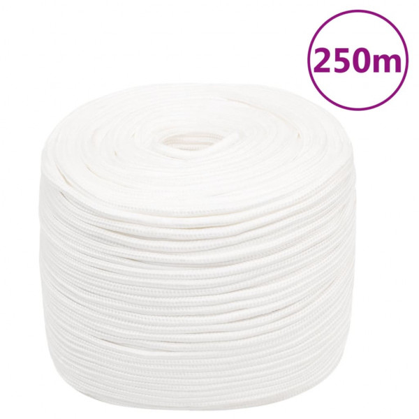 Cordas de barco de polipropileno branco intenso 6 mm 250 m D