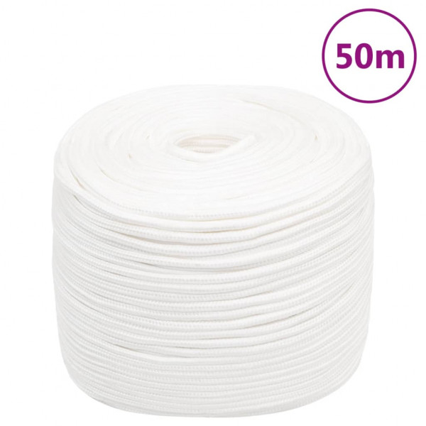 Cuerda de barco polipropileno blanco intenso 6 mm 50 m D