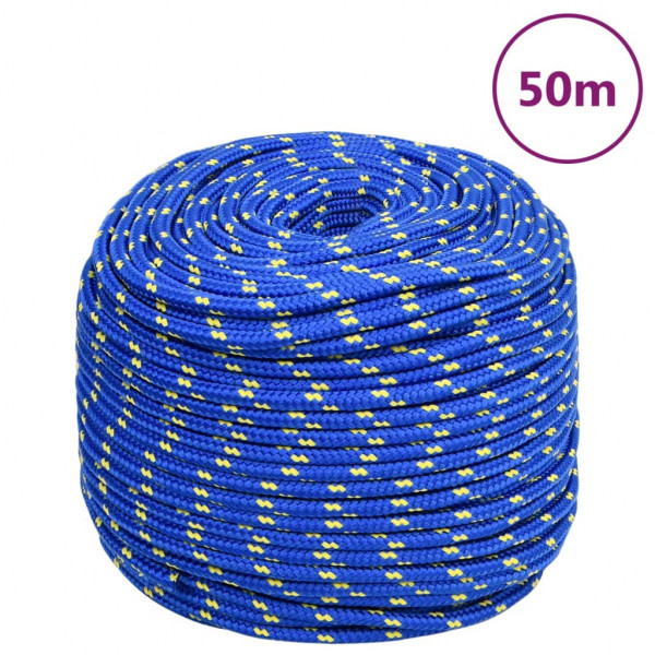 Cuerda de barco polipropileno azul 6 mm 50 m D