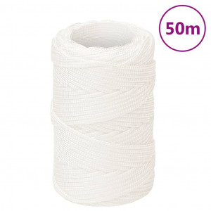 Cuerda de barco polipropileno blanco intenso 2 mm 50 m D