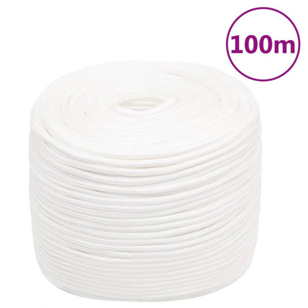 Corda de barco de polipropileno branco intenso 8 mm 100 m D