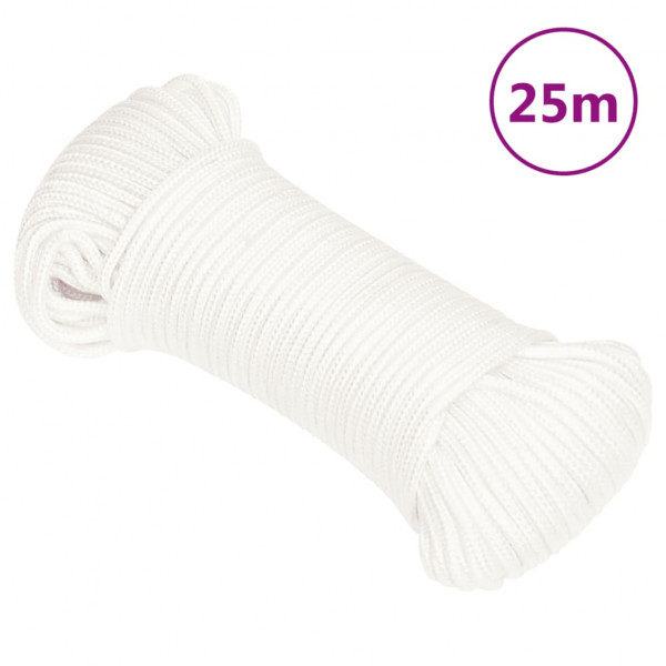 Cuerda de barco polipropileno blanco intenso 5 mm 25 m D