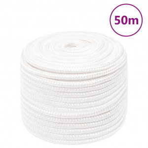 Cuerda de barco polipropileno blanco intenso 14 mm 50 m D