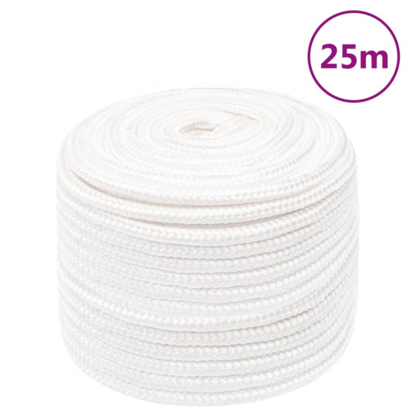 Cordas de barco de polipropileno branco intenso de 12 mm 25 m D