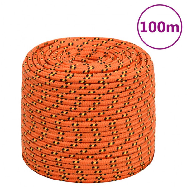 Cordas de barco de polipropileno laranja 8 mm 100 m D