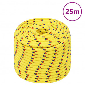 Cordas de barco de polipropileno amarelo 14 mm 25 m D