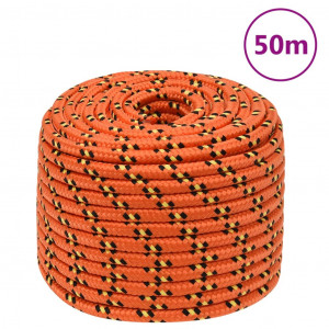 Corda de barco de polipropileno laranja 14 mm 50 m D