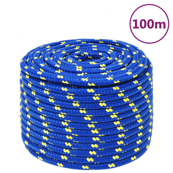 Corda para barco em polipropileno azul 12 mm 100 m D