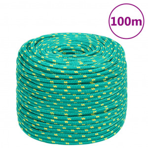 Corda para barco em polipropileno verde 8 mm 100 m D