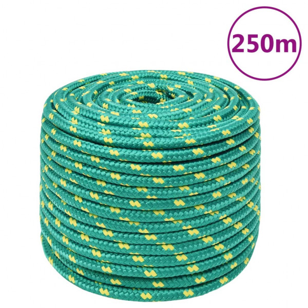 Cuerda de barco polipropileno verde 12 mm 250 m D