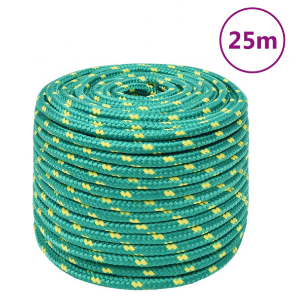 Corda de barco de polipropileno verde 14 mm 25 m D