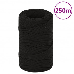 Cuerda de trabajo poliéster negro 2 mm 250 m D