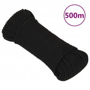 Cuerda de trabajo poliéster negro 4 mm 500 m D