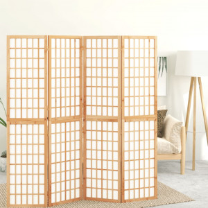 Biombo plegable con 4 paneles estilo japonés 160x170 cm D