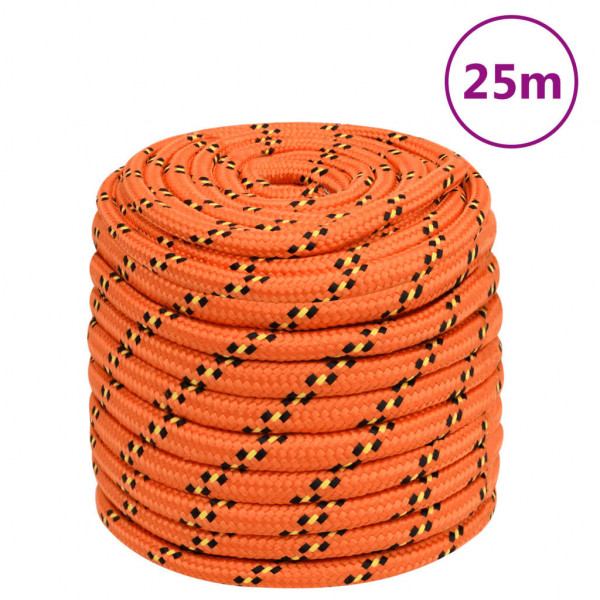 Cordas de barco de polipropileno laranja de 18 mm 25 m D