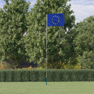 Mastro de alumínio e bandeira da Europa 5,55 m D