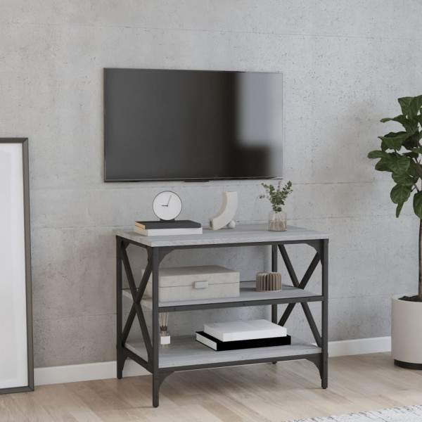 Mueble de TV madera contrachapada gris Sonoma 60x40x50 cm D