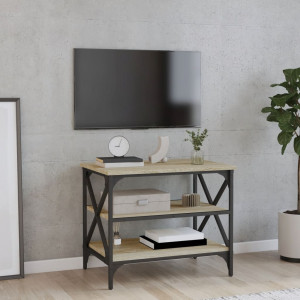 Mueble para TV madera contrachapada roble Sonoma 60x40x50 cm D