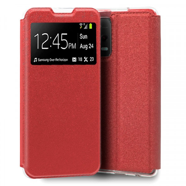 Fundação COOL Capa de Flip para Xiaomi Redmi Nota 12 5G / Poco X5 5G Lise vermelha D