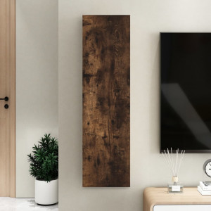 Mueble para TV de pared color roble ahumado 30.5x30x110 cm D