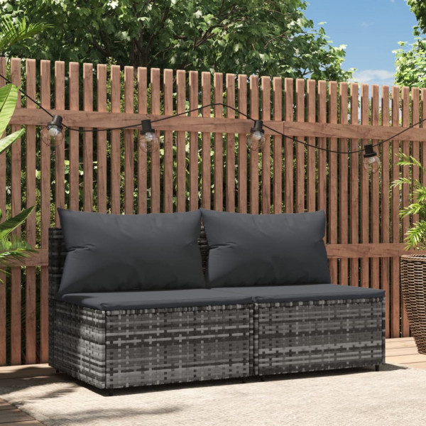 Sofas centrais jardim com almofadas D