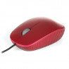 Mouse com cabo ngs rede flame - óptico - 1000dpi - scroll + 2 botões - linhas ergonômicas - usb - cor vermelha 3