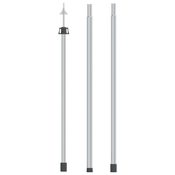 Poste telescópico de toldo acero galvanizado 102-260 cm D