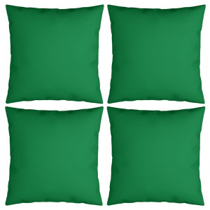 Cojines decorativos 4 uds tela verde 50x50 cm D