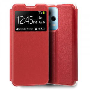 Funda COOL Flip Cover para Xiaomi Redmi Note 12 Pro 5G Liso Rojo D