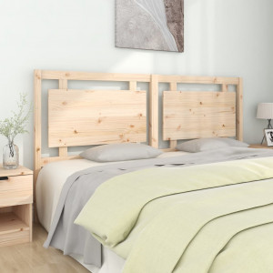 Cabecero de cama madera maciza de pino 185.5x4x100 cm D