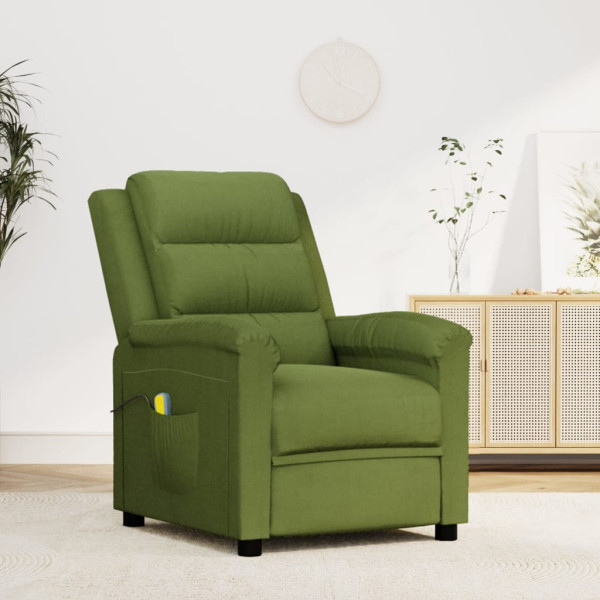 Cadeira de massagem de veludo verde claro D