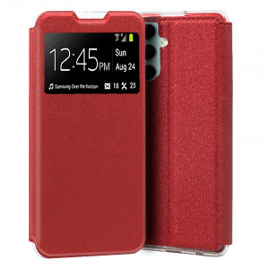 Fundação COOL Capa de Flip para Samsung A346 Galaxy A34 5G Lise vermelho D