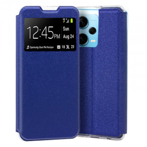 Fundação COOL Capa de Flip para Xiaomi Redmi Note 12 Pro Plus 5G luz azul D