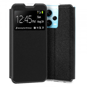 Funda COOL Flip Cover para Xiaomi Redmi Note 12 Pro Plus 5G Liso Negro D