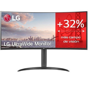 Monitor LG 34" LED ultra panorâmico curvo WQHD 34WQ75C-B preto D