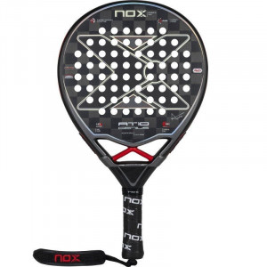 Raquete padel noxsport at10 gênio de luxo 18k 2023 preto D