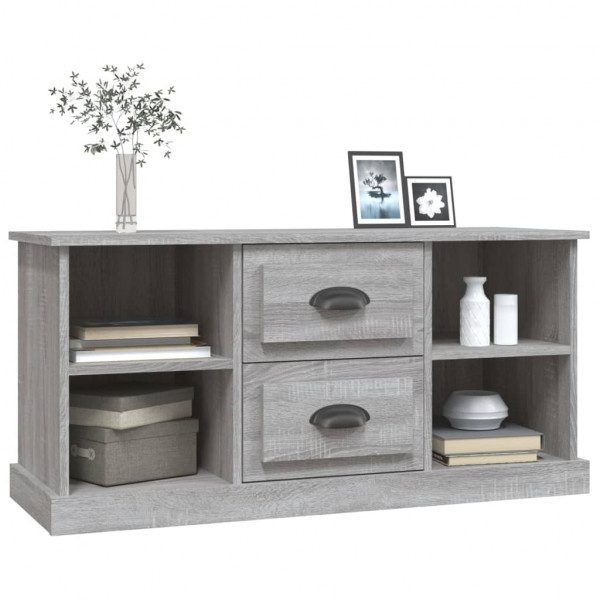 Mueble para TV madera contrachapada gris Sonoma 99.5x35.5x48 cm D