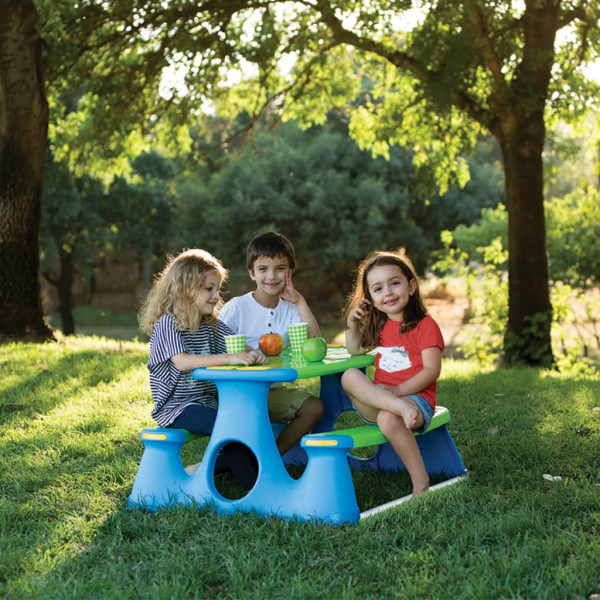 Mesa de pícnic para niños polipropileno 89.5x84.5x48 cm D