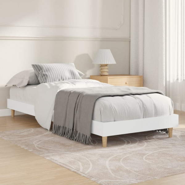 Estrutura de cama em contraplacado branco 75x190 cm D