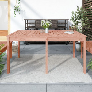 Mesa de jardín madera maciza Douglas 159.5x82.5x76 cm D