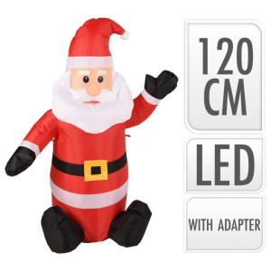Ambiance Papá Noel inflable LED 120 cm D