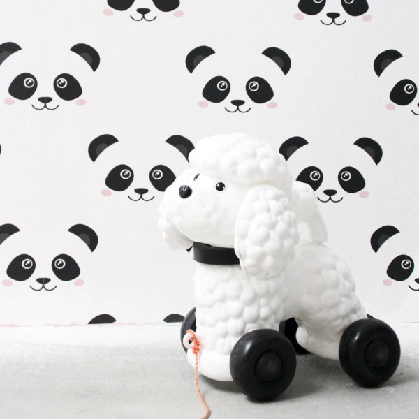 Fabulous World Papel de pared Panda blanco 67100 D