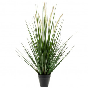 Emeral Planta hierba artificial alopecurus verde 120 cm 418166 D