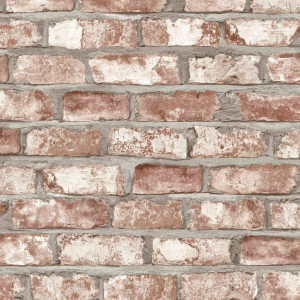 DUTCH WALLCOVERINGS Papel de parede desenho de tijolos vermelhos EW3102 D
