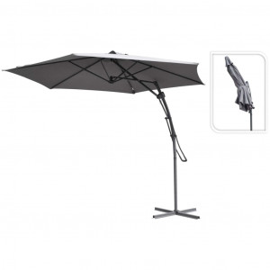ProGarden Um guarda-chuva cinza de 300 cm D
