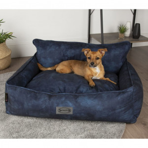 Scruffs & Tramps Cama para perros Kensington azul marino M 60x50 cm D