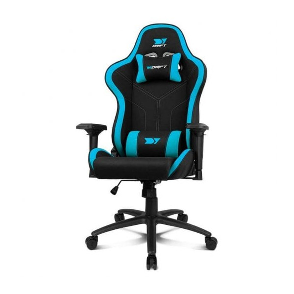 Cadeira de jogos DRIFT DR110 preta e azul D