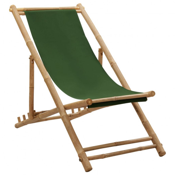 Bambu jardim sunbed e lona verde D