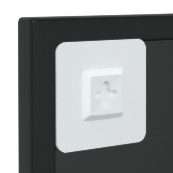 Espejo de pared metal negro 60x40 cm M 5