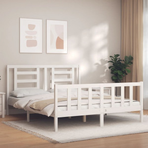 ASKVOLL estructura cama, blanco, 140x200 cm - IKEA